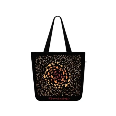 Afbeelding van Grote strandtas met rits en binnenvakken Cotton Beach Bag Canvas boodschappentas shopper dames, handtas reistas meisje