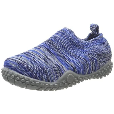 Afbeelding van Playshoes Gebreide pantoffels, antislipzool, uniseks, kinderen, Blauw 7