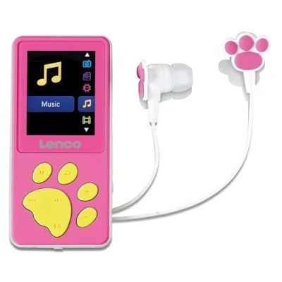Afbeelding van Lenco Xemio 560PK MP3/MP4 speler met 8GB geheugen Roze Pink