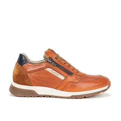 Afbeelding van Fluchos Heren cognac/caramel sneakers maat 43