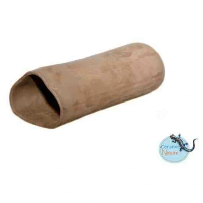 Afbeelding van Ceramicnature Leghol Driehoek Aquarium Ornament 16.5x6x4.5 cm Bruin L