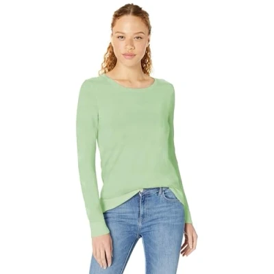 Image de Amazon Essentials Chandail léger à manches longues et encolure ras du cou pour femme (disponible en grande taille), vert menthe vif, taille XXL