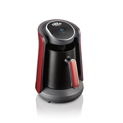 Afbeelding van arzum OKKA MINIO Mokka koffieautomaat Zwart, Rood