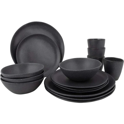 Afbeelding van Bo Camp Urban Outdoor Servies Hoxton 16 Stuks Grijs