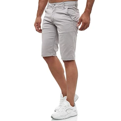 Afbeelding van Tazzio Chino shorts voor heren, grijs.