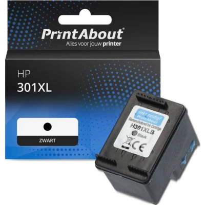 Afbeelding van Huismerk HP 301XL (CH563EE) Inktcartridge Zwart Hoge capaciteit