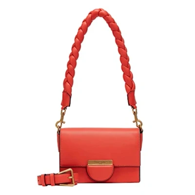 Afbeelding van LIEBESKIND BERLIN Leren Schoudertas Helene Crossbody Radiant Rood