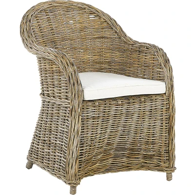 Afbeelding van Beliani SUSUA Tuinstoel set van 2 Beige Rotan