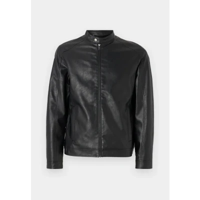 Afbeelding van Jack &amp; Jones Jjedylan Clean Jacket Imitatieleren jas, Heren, Maat: Small, Black