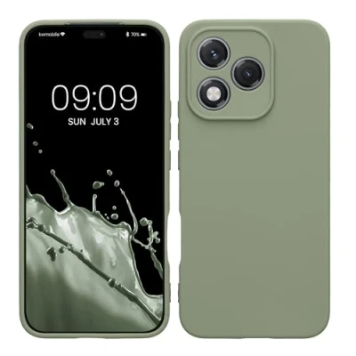 Afbeelding van kwmobile telefoonhoesje geschikt voor HONOR 400 Lite Hoesje smartphone Precisie camera uitsnede In grijsgroen