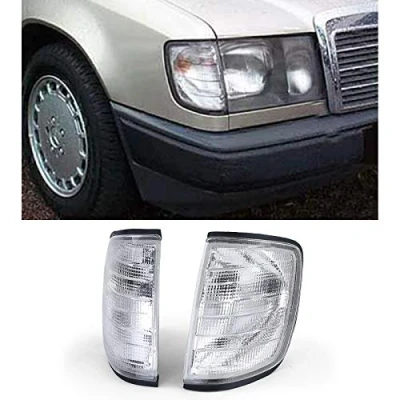 Afbeelding van 1 paar witte knipperlichten voor Mercedes E Klasse W124 C124 S124 85 95
