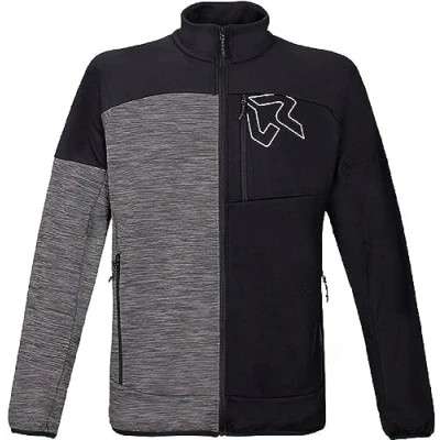 Afbeelding van Rock Experience KOBRA MOCK NECK FZ Men Fleece S Caviar + Grey Melange