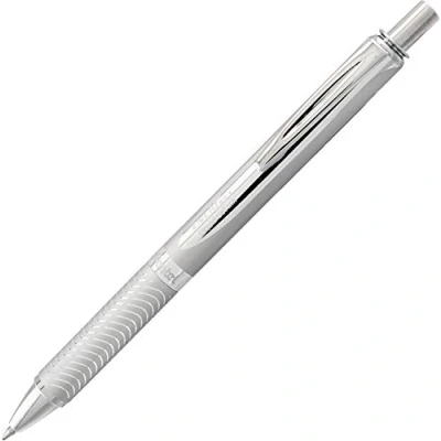 Afbeelding van Pentel Energel Sterling BL407 A, intrekbare gelroller, metalen behuizing, middelste punt 0,7 mm, zwarte inkt