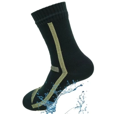 Afbeelding van Kadem® Waterdichte sokken voor watersport, wintersport, kamperen, vissen, trekking, zeilen, wandelen, golf, hardlopen, fietsen, raften, Wudu Mest Corap, roeien, Blauwgroen