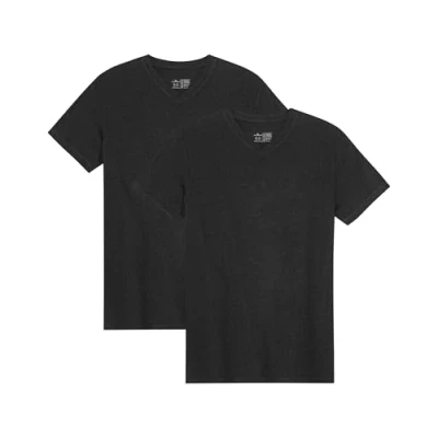 Afbeelding van DANISH ENDURANCE T Shirt voor Heren V Neck Zwart L