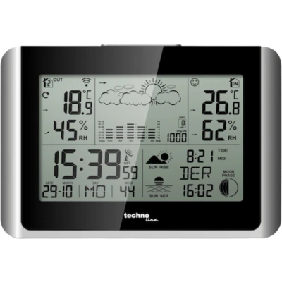 Afbeelding van Technoline WS 6767 draadloos weerstation met maximaal 3 buitenzenders