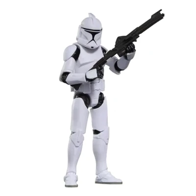 Image de Figurine Star Wars Vintage Phase I Clone Trooper Blanc et Noir