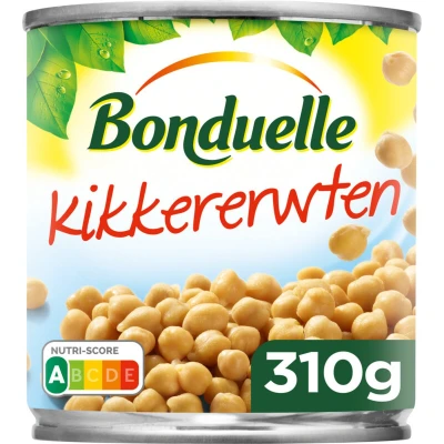 Afbeelding van Bonduelle Kikkererwten 310 gram Doos 12 blik