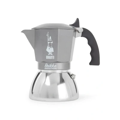 Afbeelding van Bialetti Brikka Induction Percolator 4 kops 0007317 Zilver