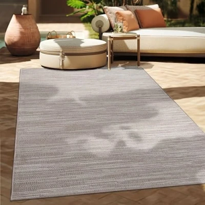 Afbeelding van Paco Home In &amp; Outdoor Balkon Terras Keukenvloerkleed Modern Etnisch Patroon Boho, Maat:80x150 cm, Kleur:Beige 6