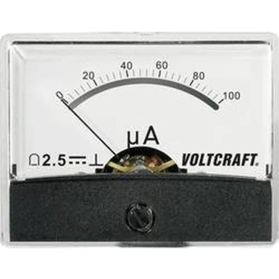 Afbeelding van VOLTCRAFT AM 60X46/100µA/DC Inbouwmeter 100 µA Draaispoel