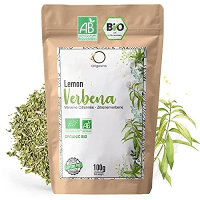 Image de ORIGEENS Verveine CITRONNEE Bio 100g FEUILLES SECHEES DE CITRON The odorante en vrac sans théine, Tisane sommeil