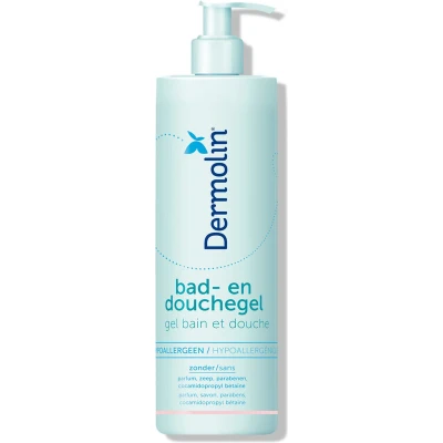 Afbeelding van Dermolin Bad en douchegel 400ml Hypoallergeen extra gevoelige huid