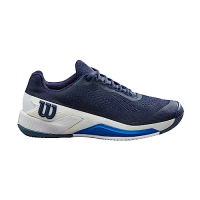Afbeelding van Wilson Rush Pro 4.0 Tennisschoenen voor heren, Navy Blazer White Lapis Blue, 45,5 EU, Blue