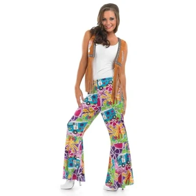 Afbeelding van &quot;Hippie broek voor dames Verkleedkleding Medium&quot;