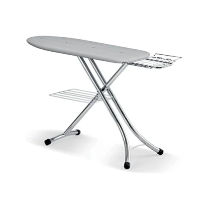 Afbeelding van Laurastar Strijkplank Prestigeboard, 40cm x 122cm, 100% Katoen, Ergonomische, Regelbare hoogte, Strijkijzerhouder, 8.5kg, Beveiligd sluitsysteem