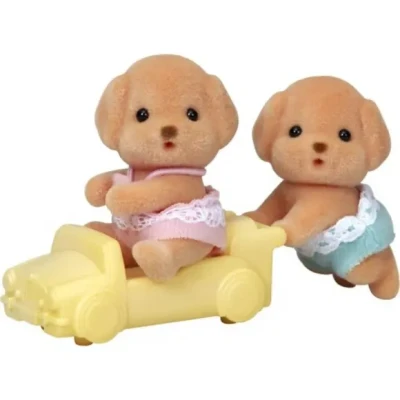 Afbeelding van Sylvanian Families 5425 tweeling poedel fluweelzachte speelfiguren