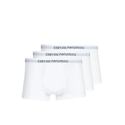 Afbeelding van Emporio Armani Trunk Pure Cotton Underwear Herenondergoed, 1 stuk, wit/wit/wit