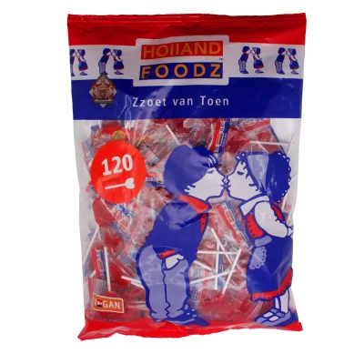 Afbeelding van Holland Foodz Hart Lolly&#039;s Rood 120st