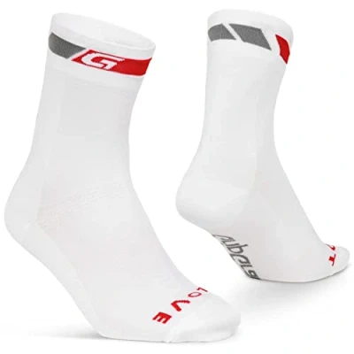 Afbeelding van GripGrab Classic High Cut Zomer Fietssokken 1 Paar Coolmax Wielersport Sokken Hoog Wit Unisex Maat L (44 47)