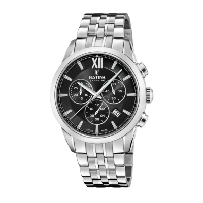 Afbeelding van Festina Swiss MADE Chronograaf, Heren, Maat: One Size, Black
