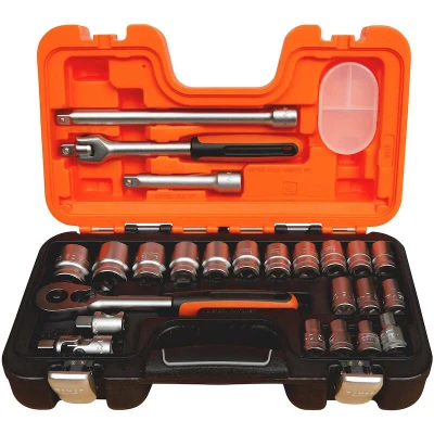 Image de BAHCO S240 jeu de douilles à cliquet 1/2&quot; hexagonal métrique 24 pièces