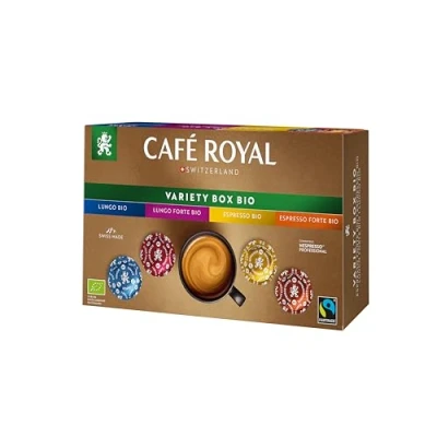 Afbeelding van Café Royal Variety Bio 40 tampons voor professionele Nespresso machine Intensity duikers UTZ gecertificeerd