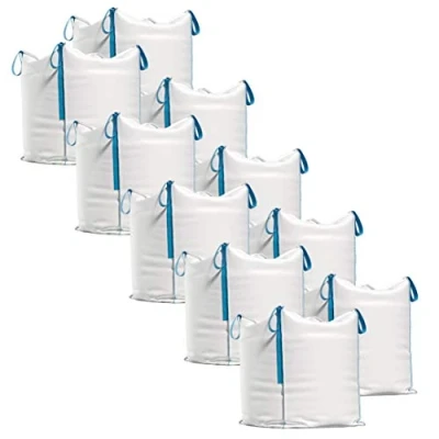 Afbeelding van Big Bag transportzak voor bouwafval, hout, tuinafval, zand etc. 90x90x90 cm, draagvermogen 1000 kg (10)