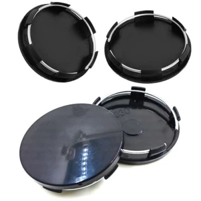 Afbeelding van Set van 4 universele naafdoppen 60 mm hoogwaardig ABS (OD mm, ID 56 mm)