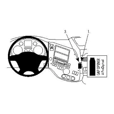 Afbeelding van Brodit ProClip houder geschikt voor Daf XF 2006 2013 Angled mount