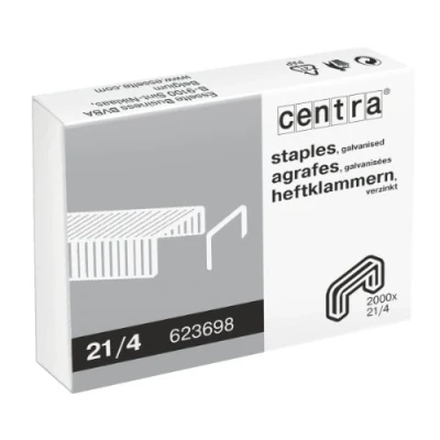 Afbeelding van Centra Nietjes, verzinkt, 21/4 mm, 2000 stuks