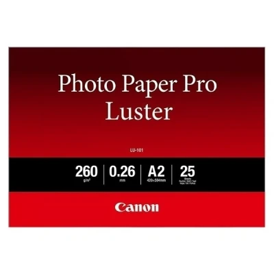 Image de CANON LU101 A2 PHOTO PRO LUSTER 260 MICRON 260G 25SH