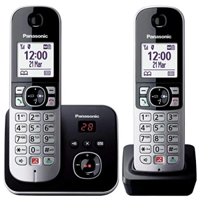 Afbeelding van Panasonic KX TG6862JTB telefoon DECT Nummerherkenning Zwart, Zilver