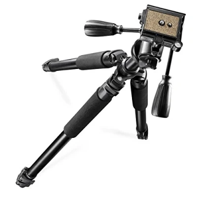 Afbeelding van Walimex Pro 3D kogelkop FT 665T camerastatief (hoogte 185 cm, middenkolom, waterpas, draagtas)