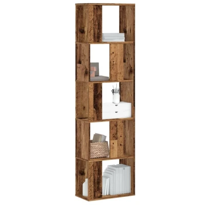 Afbeelding van Boekenkast 5 laags 45x23,5x162,5 cm bewerkt hout oud