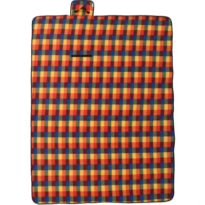 Afbeelding van vidaXL Picknickkleed opvouwbaar geruit 200x150 cm fluweel meerkleurig