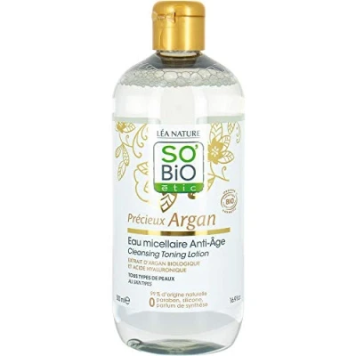 Afbeelding van so bio etic Argan anti aging micellar water