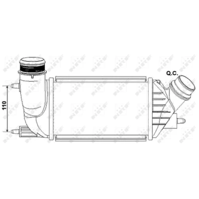 Afbeelding van Intercooler, inlaatluchtkoeler NRF 30242