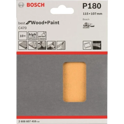 Afbeelding van Schuurvel C470 Best For Wood And Paint, 115 X 107 Mm, Korrel 180, 6 Gaten, 10X