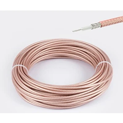 Afbeelding van Vecys RG316 Kabel Slijpen Verlies RF Coax 50 ohm 49,2 FT/15 M Bruin